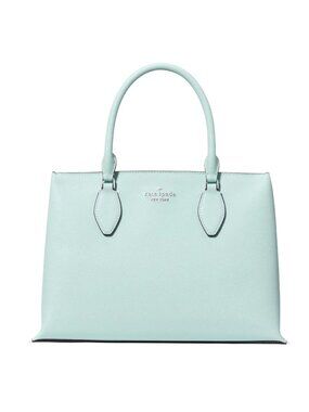 New Kate Spade Rae Medium Satchel Saffiano Lake Mist